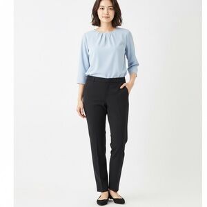J. Crew Women's Black Straight Leg Trousers